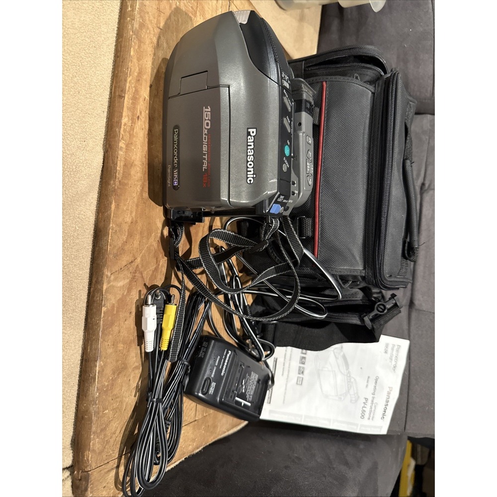 Panasonic PV-L600D VHS/VHS-C Palmcorder 150x Digital Camcorder (No Battery)